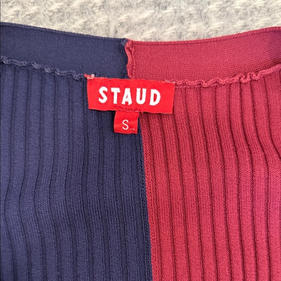 Staud Two Toned Ribbed Knit Dress - Picture 3 of 3